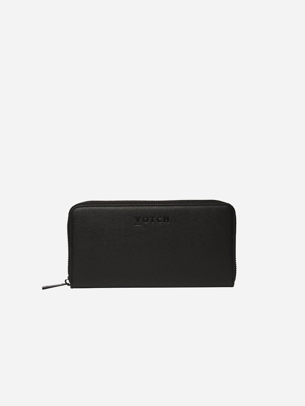 votch classic essentials appleskin vegan leather purse black